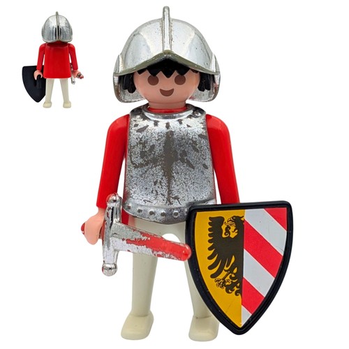 Playmobil homme argent rouge - playmobil, argent/rouge