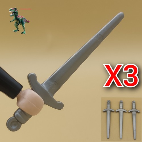 Playmobil épée grise - x3,
